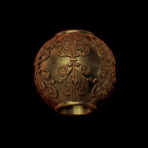 Ball Connector, Victorian 10x4 mm Thru LP (Each)